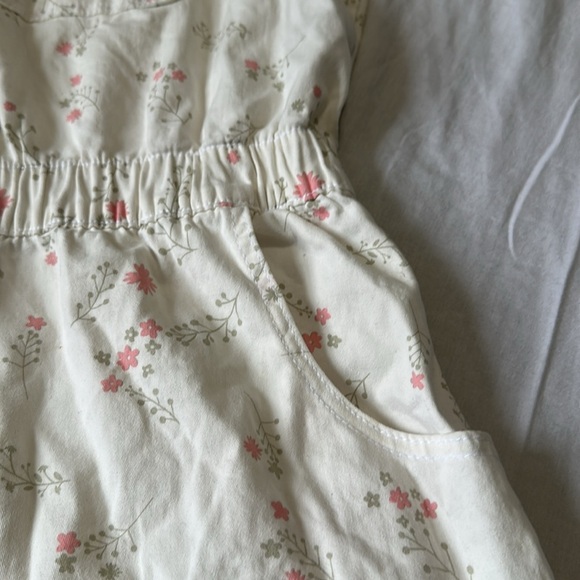 CELEBRITY PINK Romper Women XXLWhite Floral Denim Boiler Suit 1 piece - Picture 4 of 8